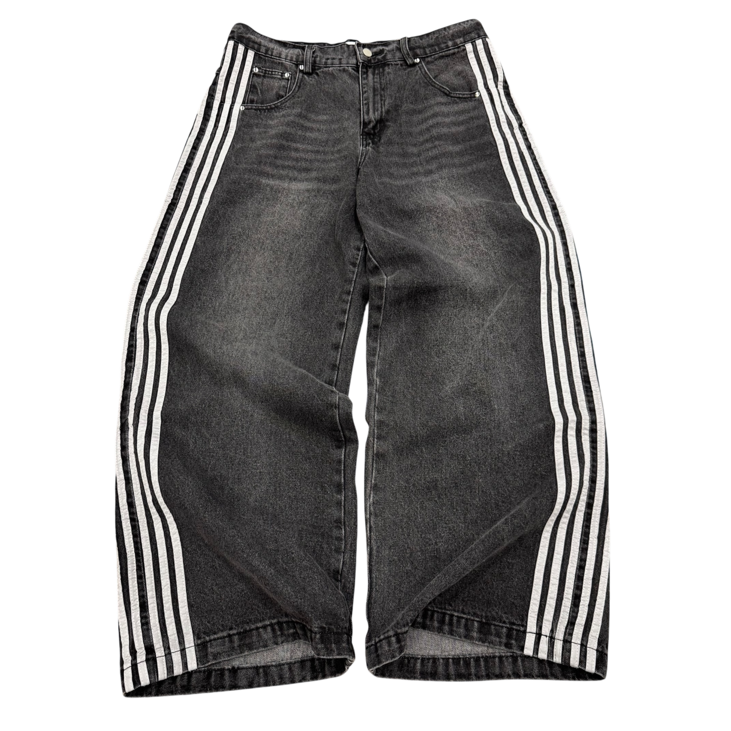 TRACK JEANS (GREY)-IYAMIUIO