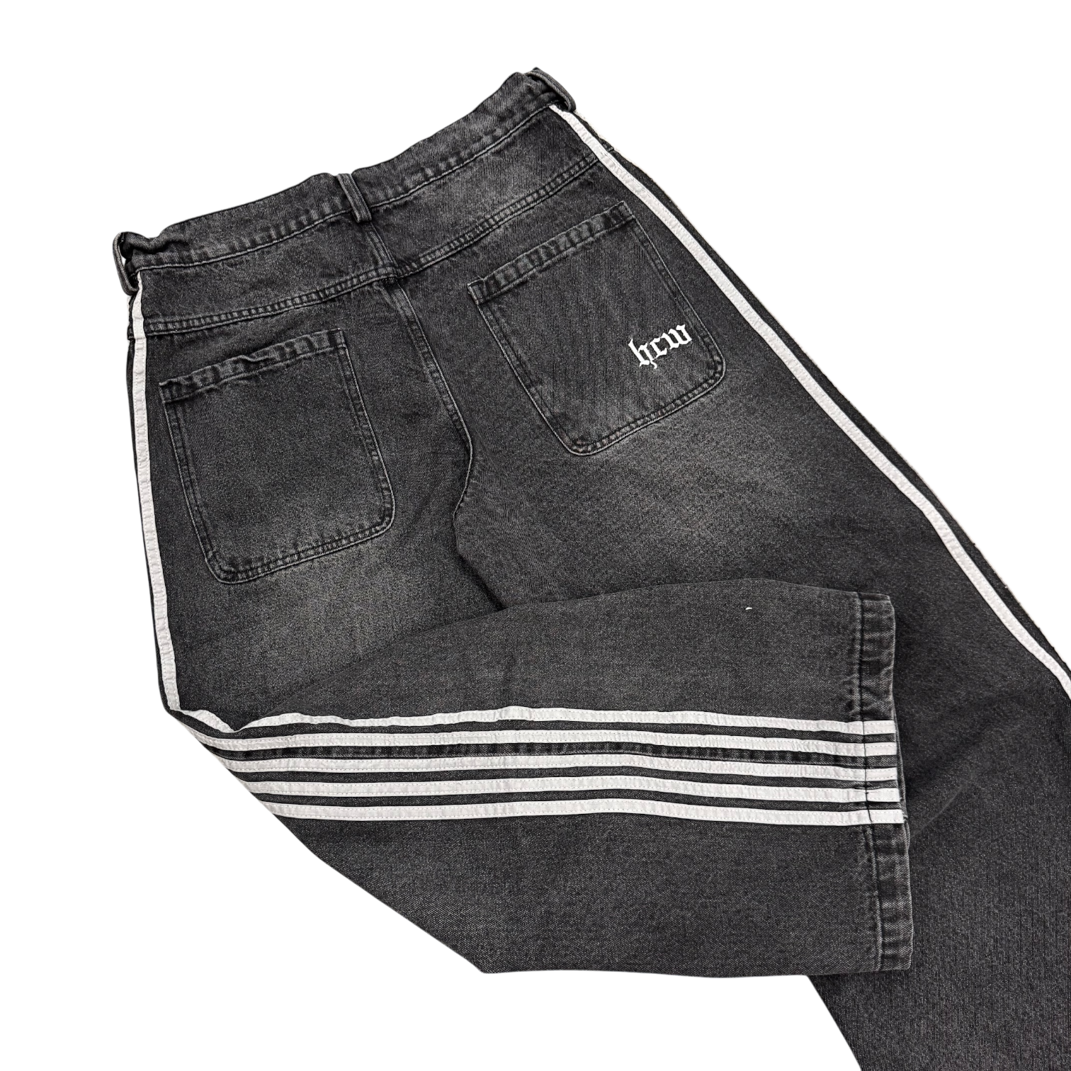 TRACK JEANS (GREY)-IYAMIUIO