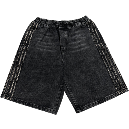 TRACK JORTS (BLACK)-IYAMIUIO