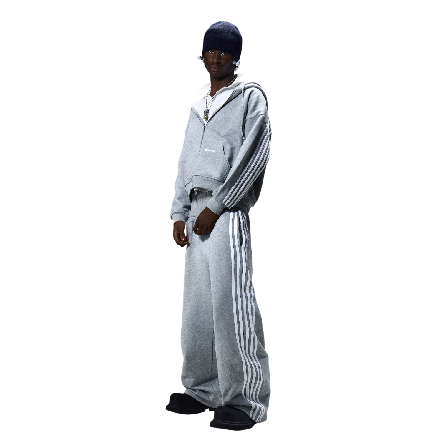 V2 SPIKE BOTTOMS (GREY/WHITE)-IYAMIUIO