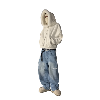 TECH JEANS (BLUE)-IYAMIUIO