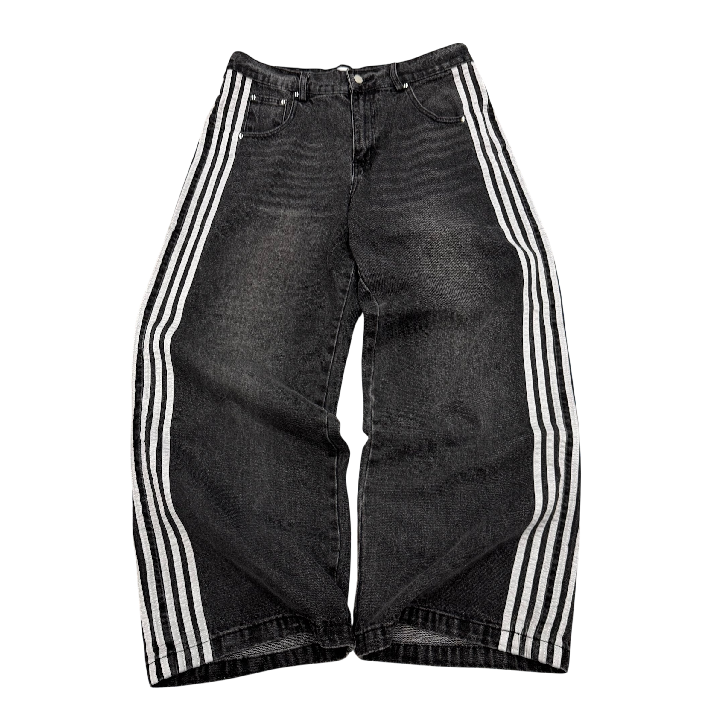 TRACK JEANS (GREY)-IYAMIUIO