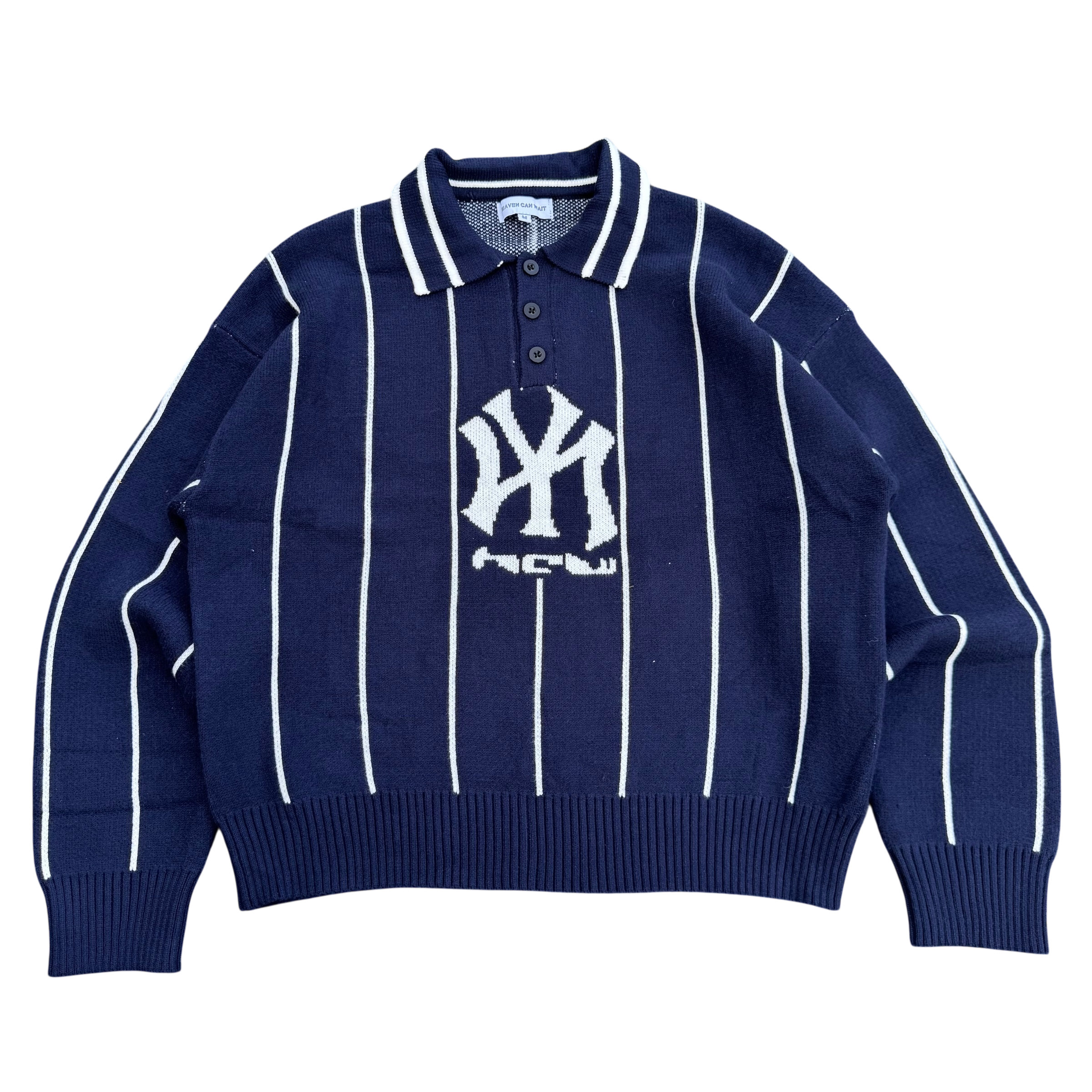 STRIPED KNIT POLO-IYAMIUIO