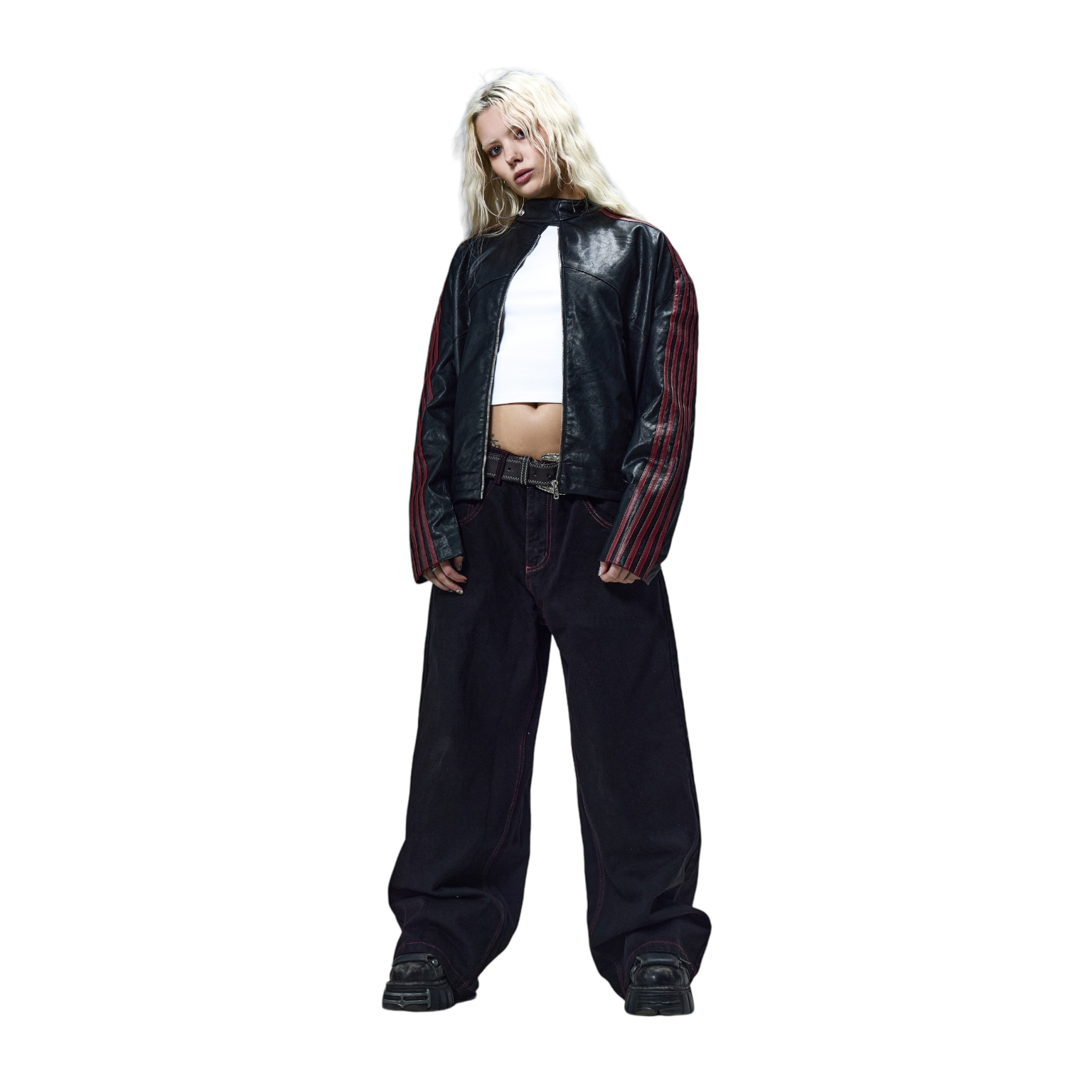 RACING JACKET (BLACK/RED)-IYAMIUIO