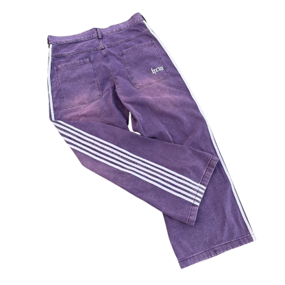 TRACK JEANS (LILAC)-IYAMIUIO