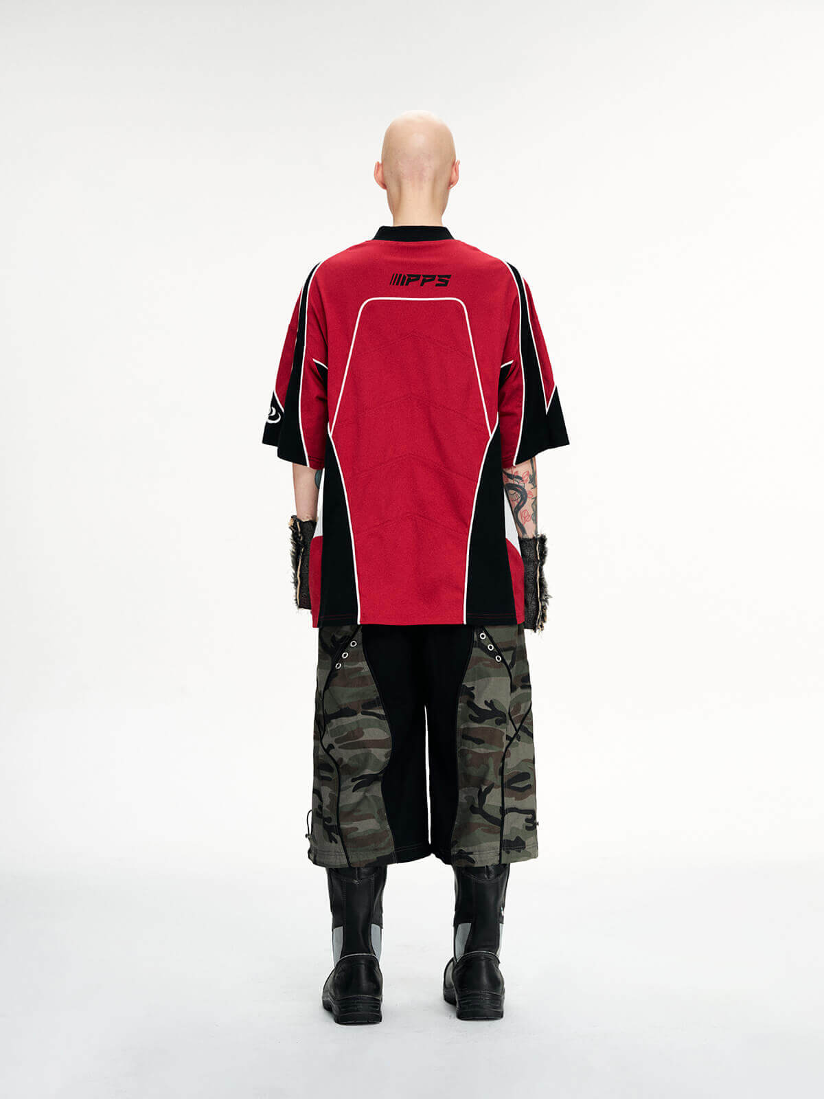 Personsoul Racing Camo Cargo Jorts-IYAMIUIO