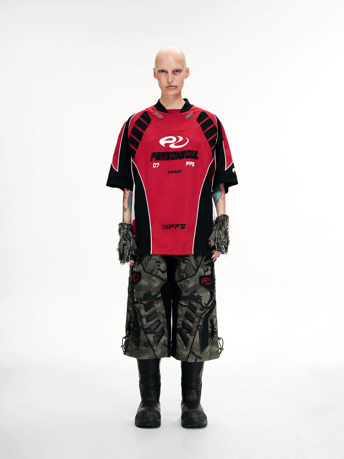 Personsoul Racing Camo Cargo Jorts-IYAMIUIO