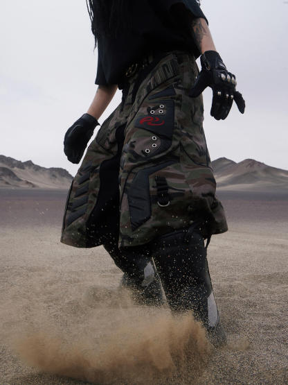 Personsoul Racing Camo Cargo Jorts-IYAMIUIO