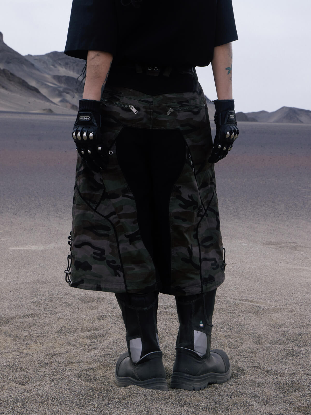 Personsoul Racing Camo Cargo Jorts-IYAMIUIO