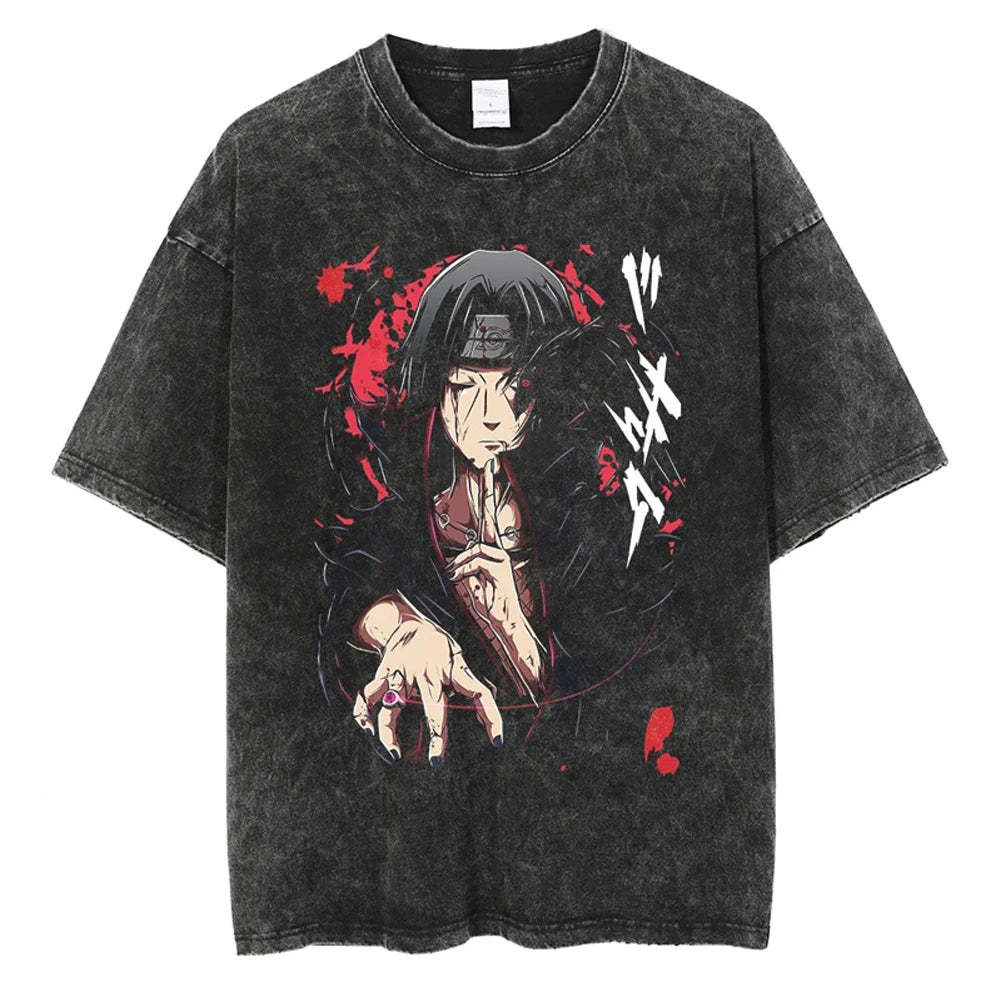 Itachi Japanese Anime Printed T-Shirt-IYAMIUIO