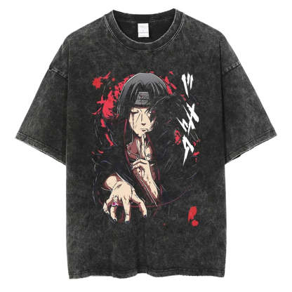 Itachi Japanese Anime Printed T-Shirt-IYAMIUIO