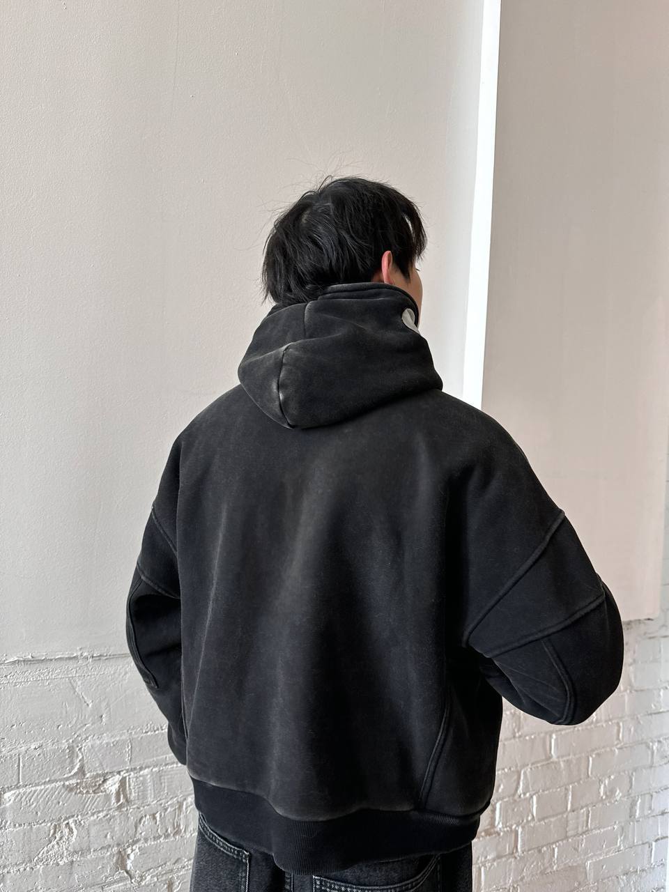 "DAYS" Hoodie Black-IYAMIUIO