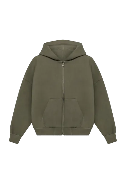 V2 Zipped Hoodie in Cloud