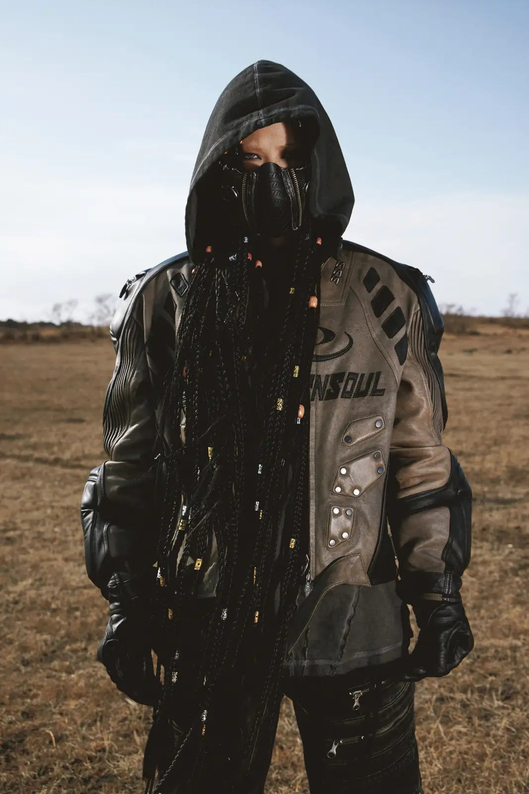 Personsoul Sheepskin Racing Jacket-IYAMIUIO