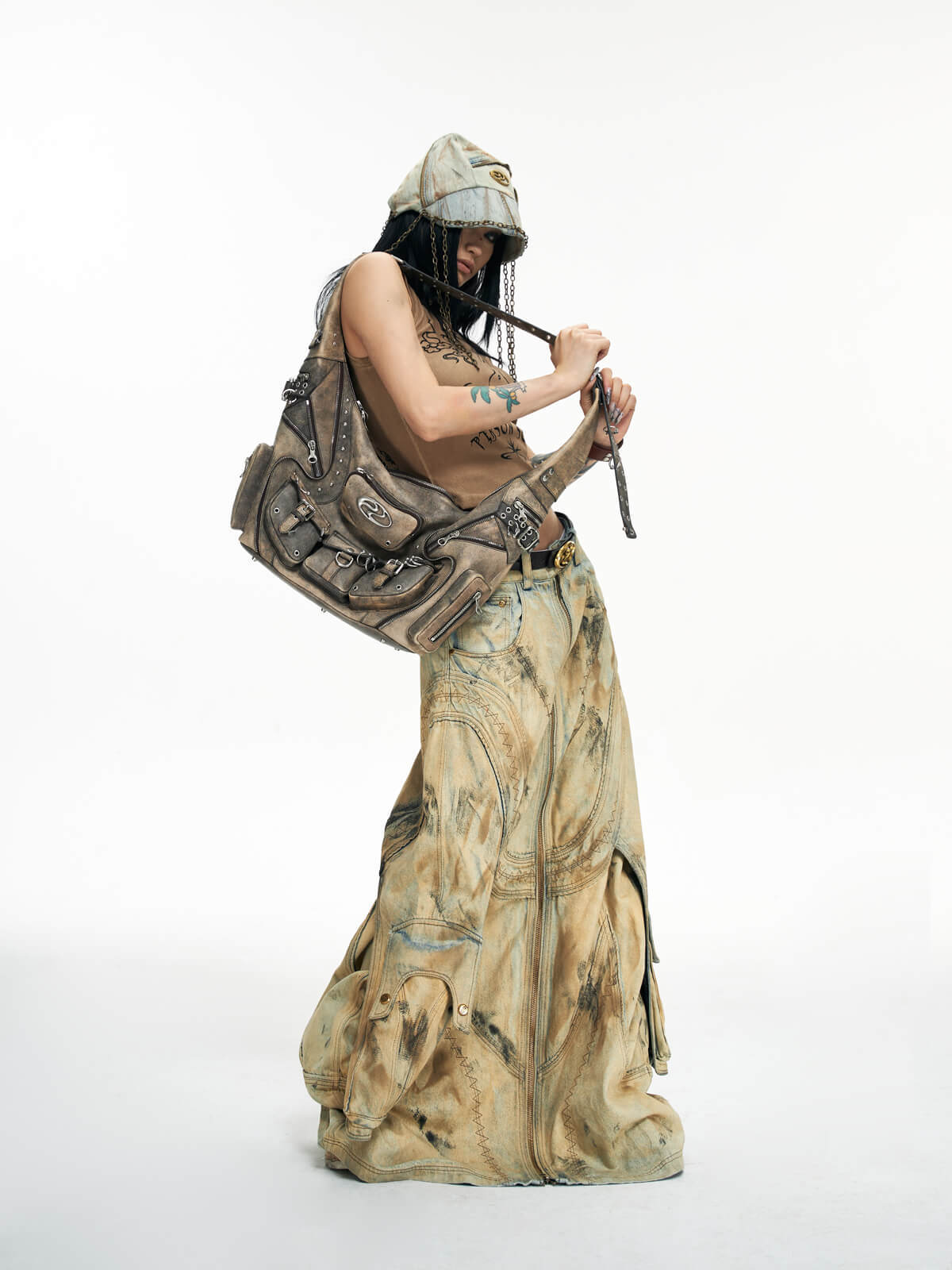 Personsoul Sheepskin Shoulder Bag Small-IYAMIUIO