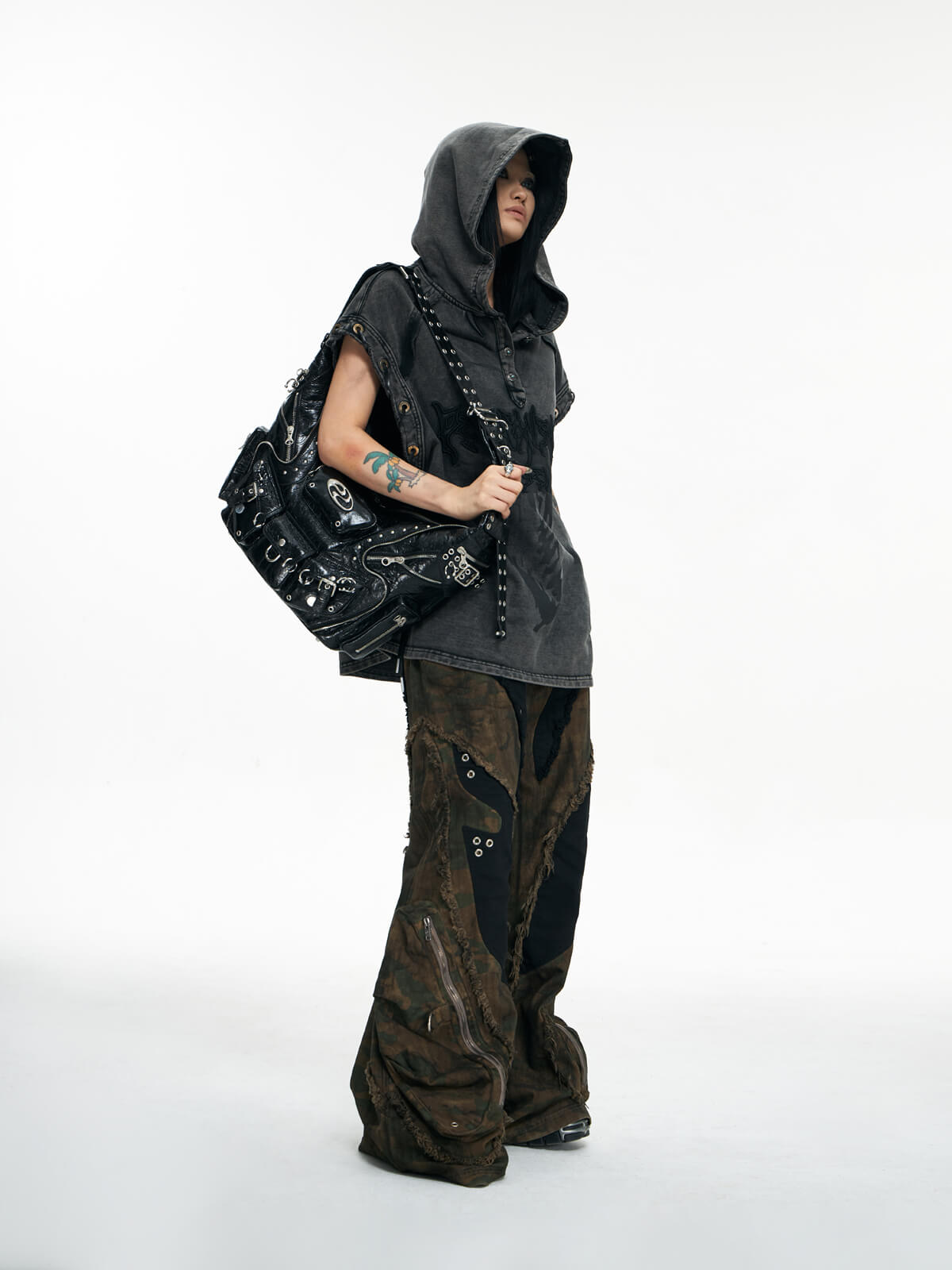 Personsoul Sheepskin Shoulder Bag Small-IYAMIUIO