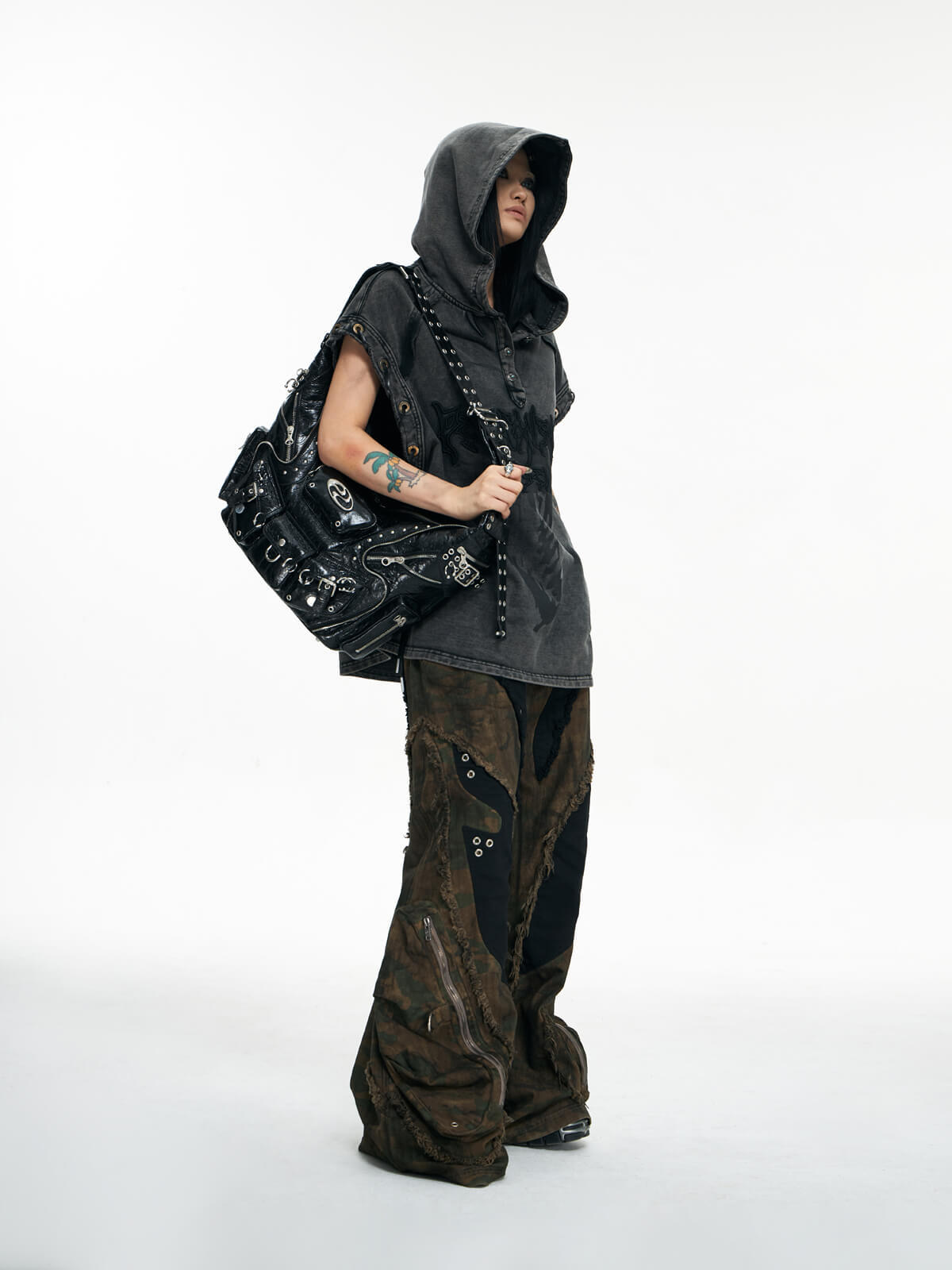 Personsoul Sheepskin Shoulder Bag Small-IYAMIUIO