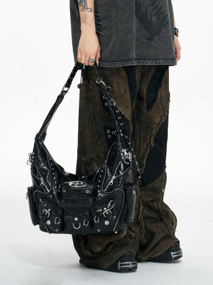 Personsoul Sheepskin Shoulder Bag Small-IYAMIUIO