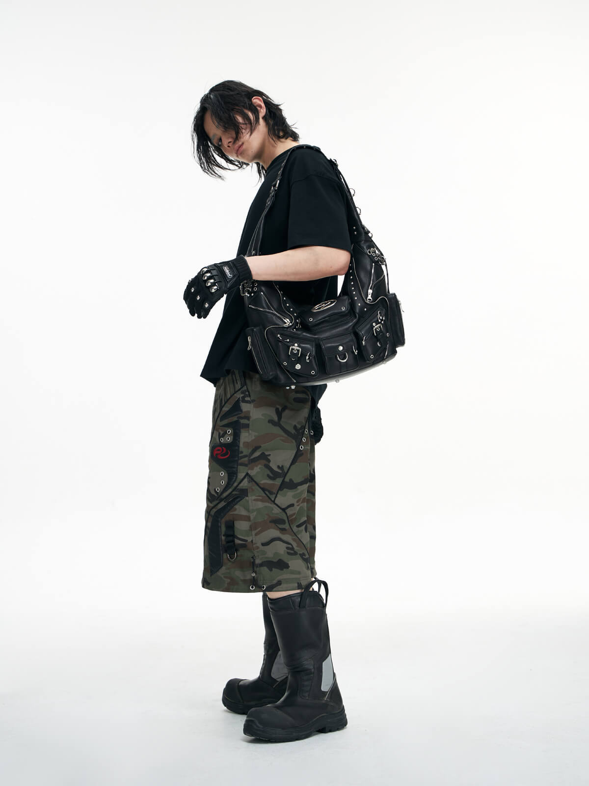 Personsoul Sheepskin Shoulder Bag Small-IYAMIUIO