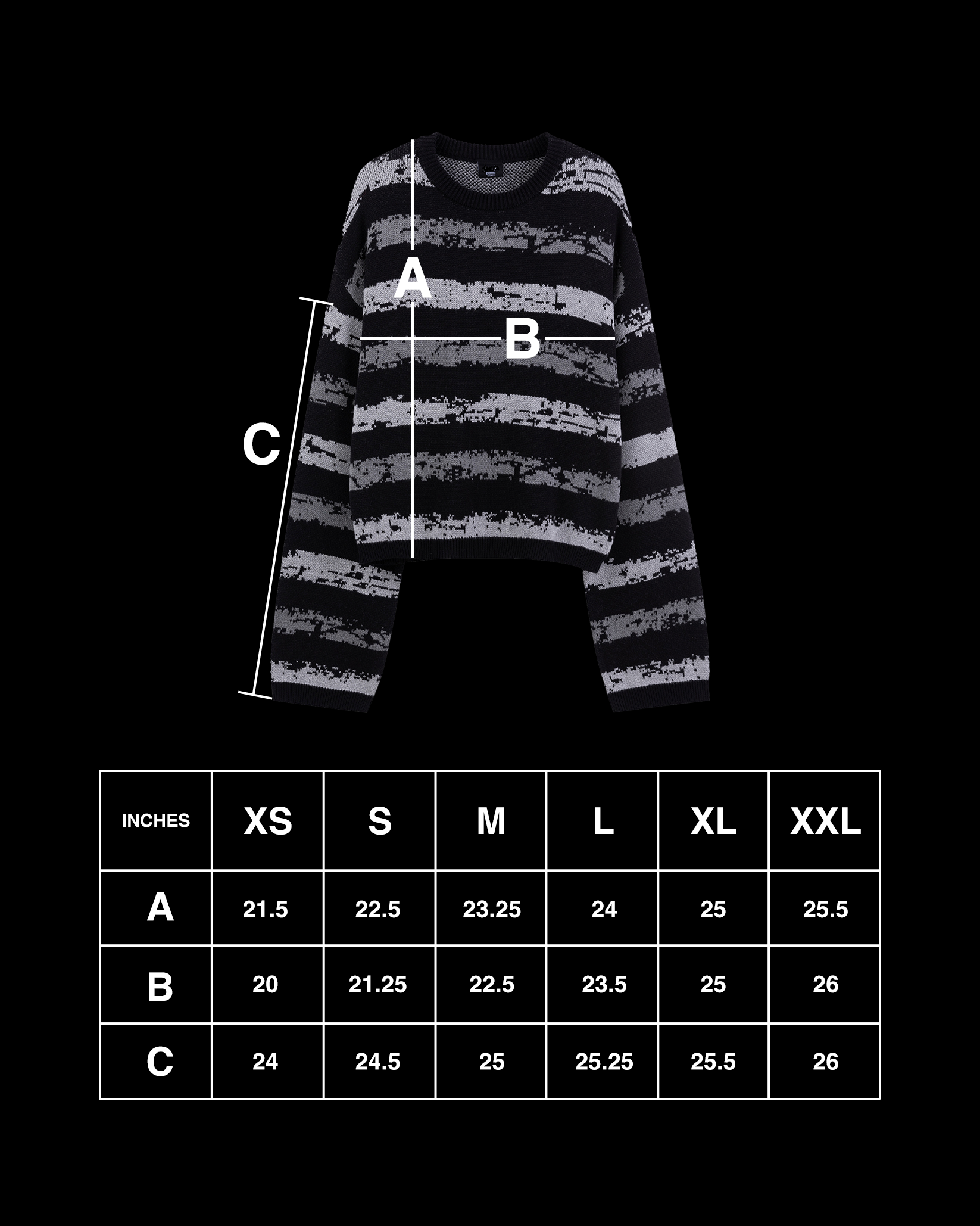 BARBED KNIT SWEATER (GREY/BLK)-IYAMIUIO