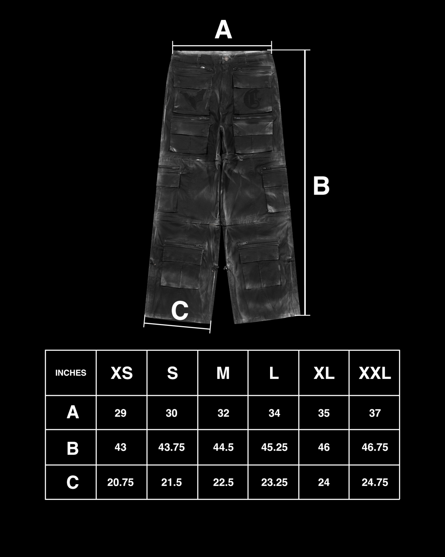 CORVIDITCH CONVERTIBLE CARGO PANTS (COAL)-IYAMIUIO