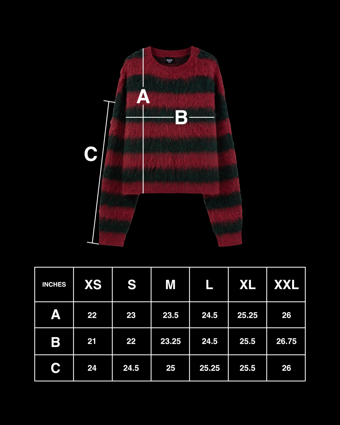 NIGHTMARE MOHAIR (RED/GREEN)-IYAMIUIO