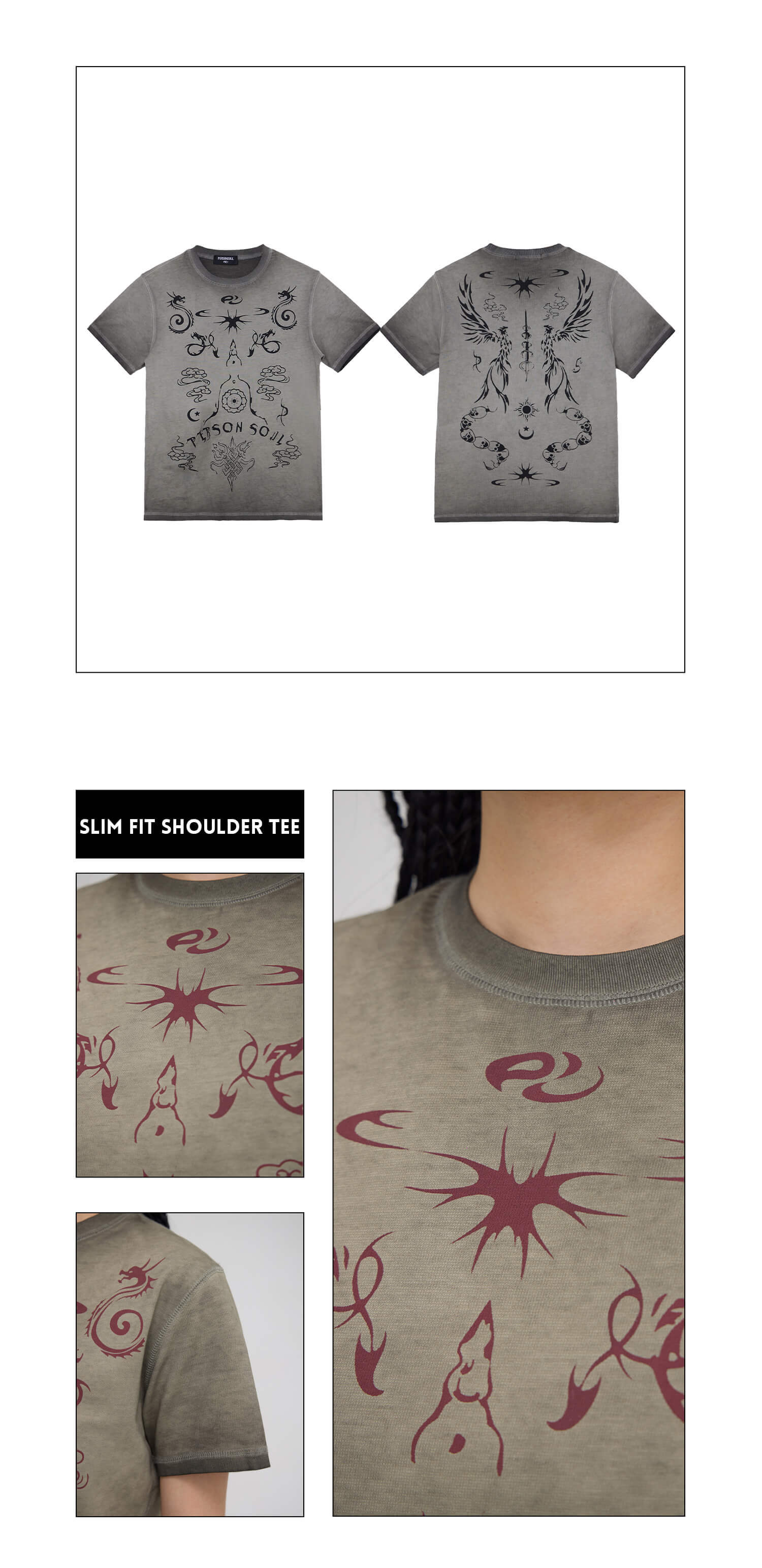 Personsoul Totem Slim Fit T-shirt-IYAMIUIO