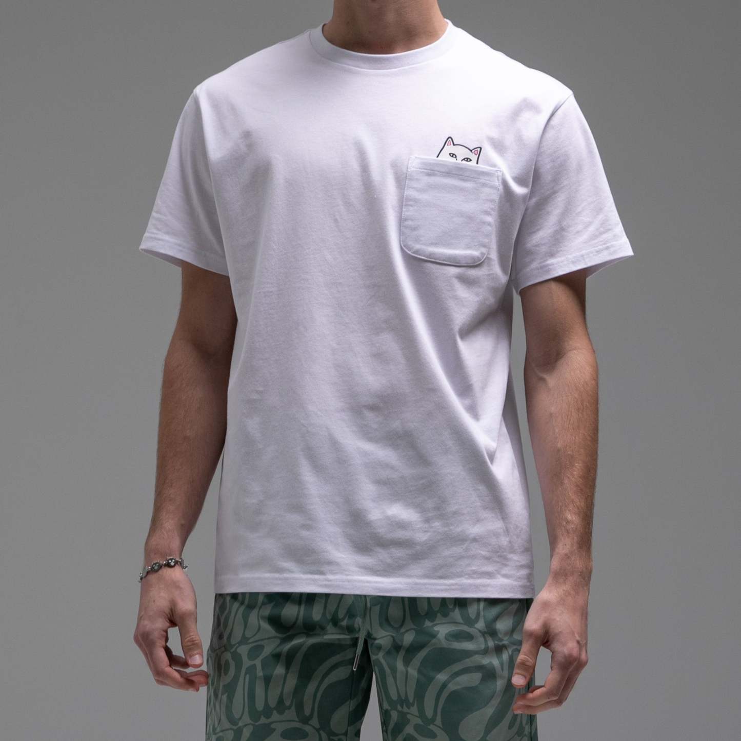 Lord Nermal S/S Pocket Tee (White)-IYAMIUIO