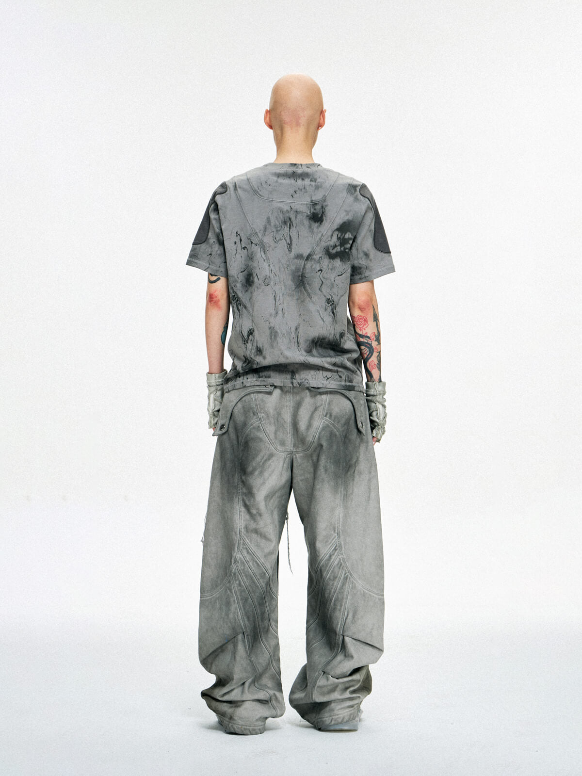 Personsoul Dirty Slim Fit T-Shirt-IYAMIUIO