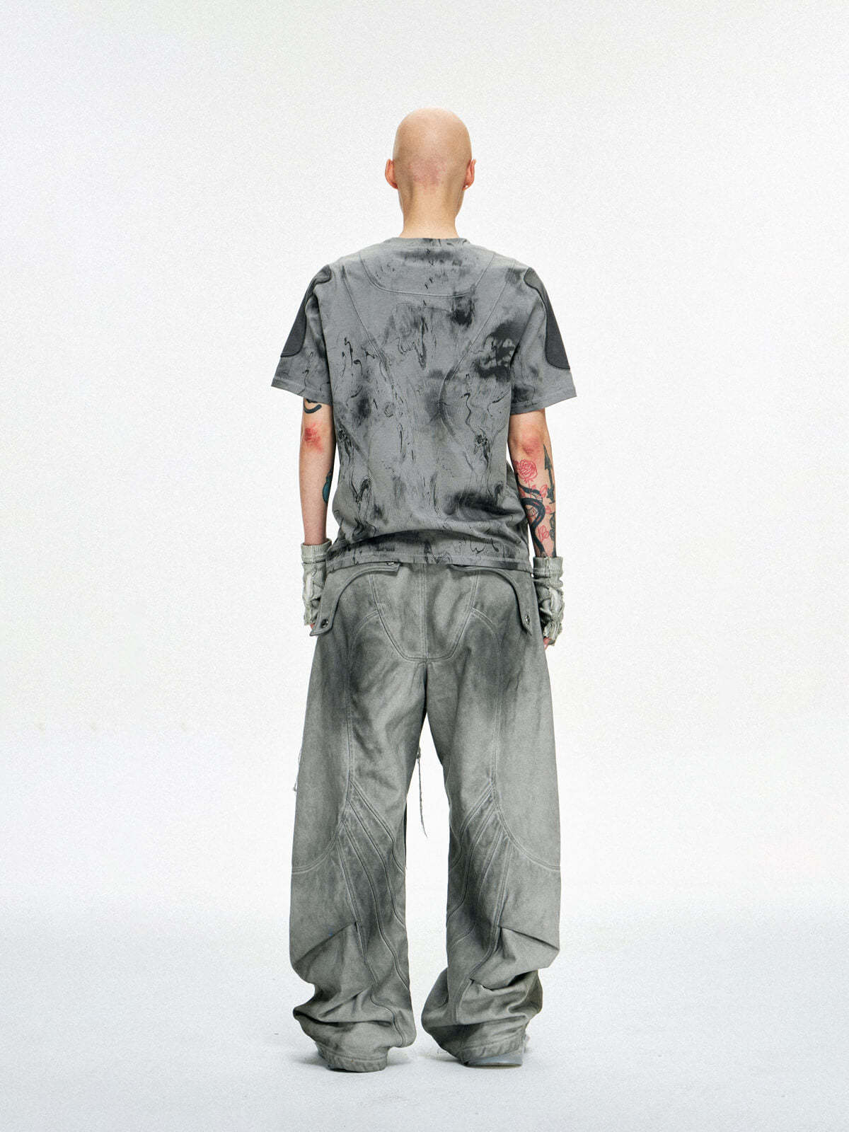 Personsoul Dirty Slim Fit T-Shirt-IYAMIUIO