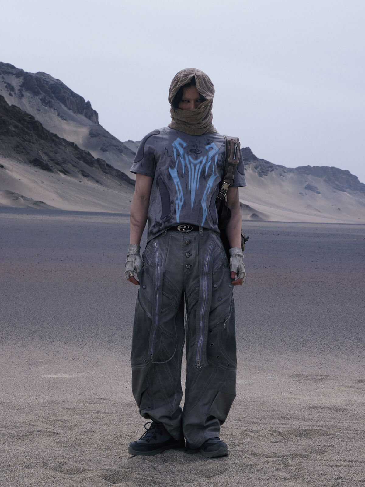 Personsoul Dirty Slim Fit T-Shirt-IYAMIUIO