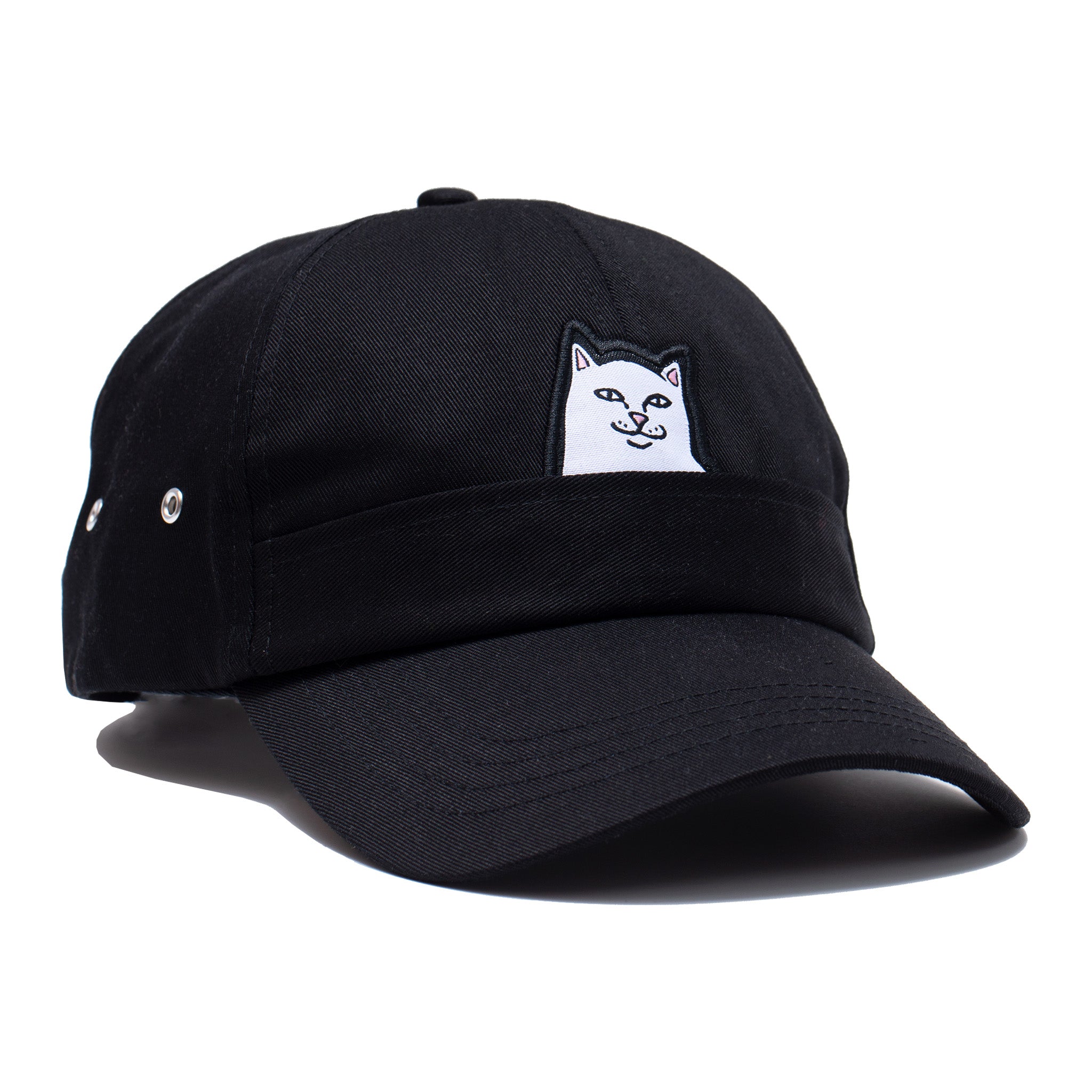 Lord Nermal 6 Panel Pocket Hat (Black)-IYAMIUIO