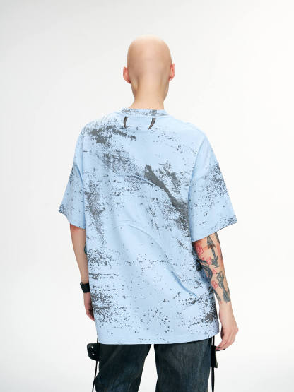 Personsoul Desert Sun Mystical Graphic T-shirt-IYAMIUIO