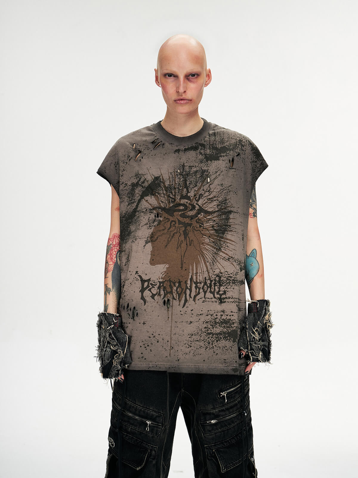 Personsoul Desert Sun-Totem Graphic Tank Top-IYAMIUIO