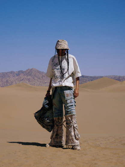 Personsoul Desert Sun Mystical Graphic T-shirt-IYAMIUIO