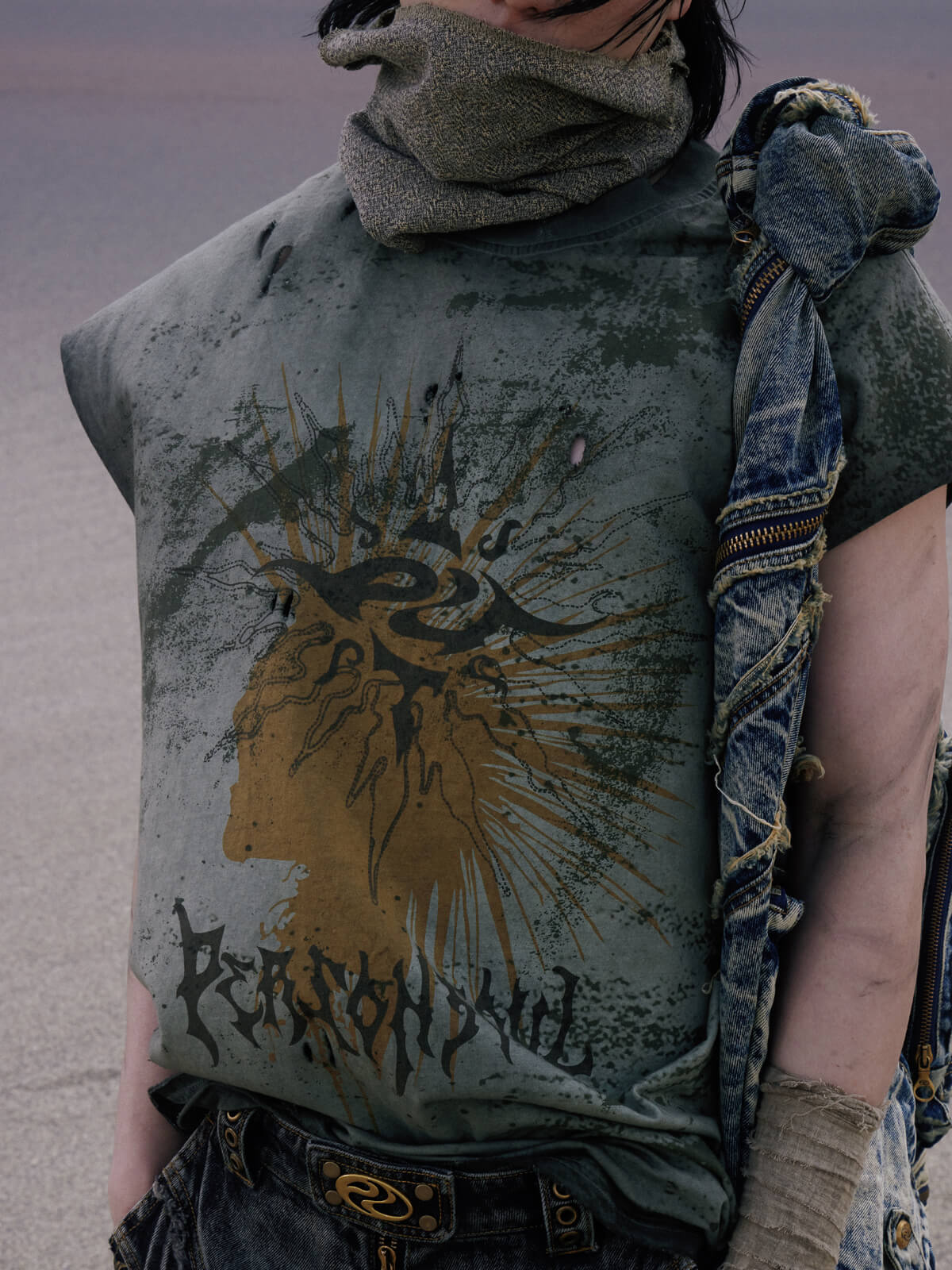 Personsoul Desert Sun-Totem Graphic Tank Top-IYAMIUIO
