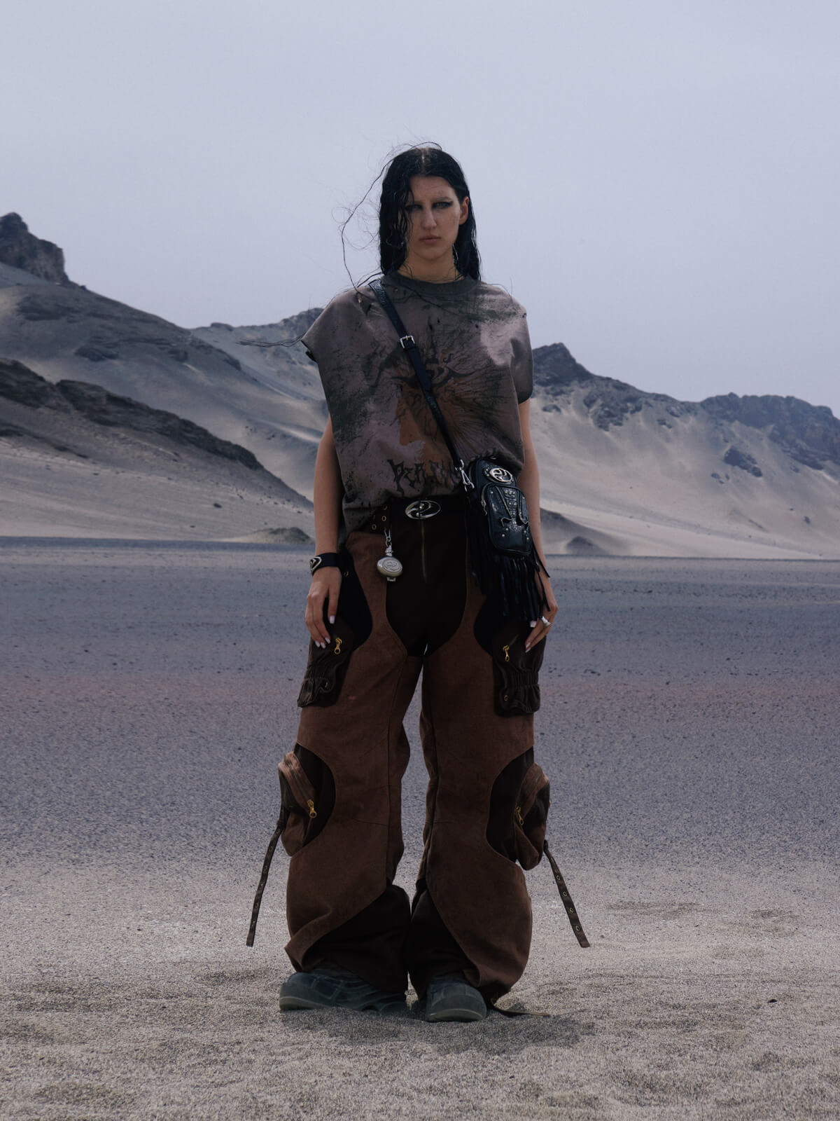 Personsoul Desert Sun-Totem Graphic Tank Top-IYAMIUIO