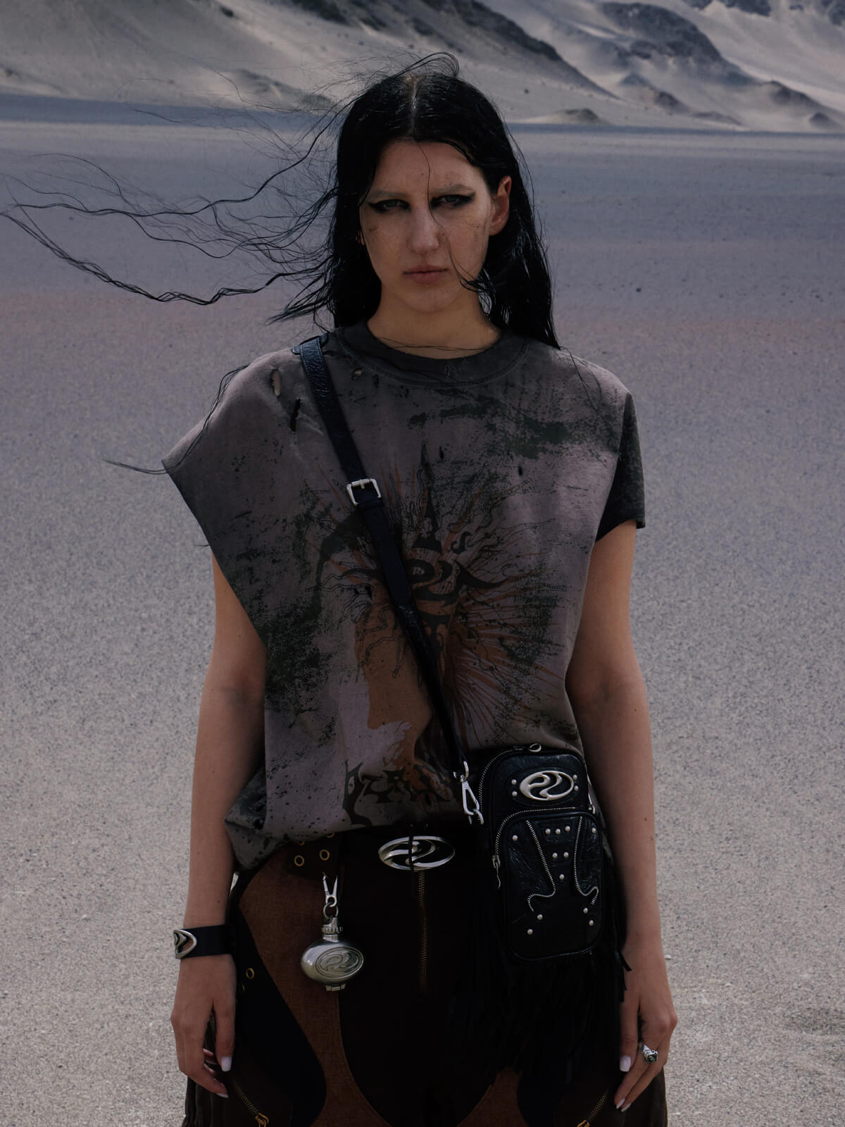 Personsoul Desert Sun-Totem Graphic Tank Top-IYAMIUIO