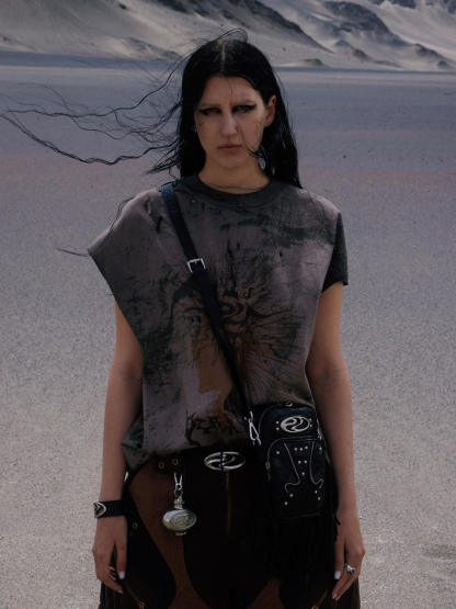 Personsoul Desert Sun-Totem Graphic Tank Top-IYAMIUIO