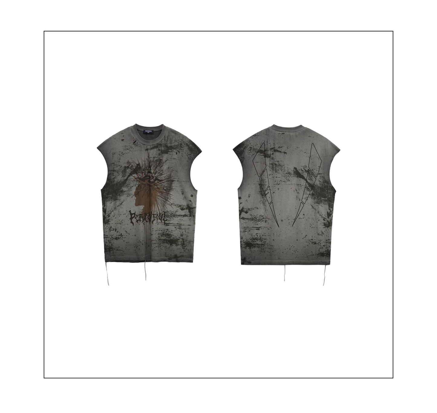 Personsoul Desert Sun-Totem Graphic Tank Top-IYAMIUIO