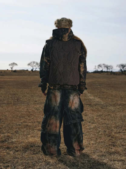 Personsoul Tactical Embroidered Down Vest-IYAMIUIO