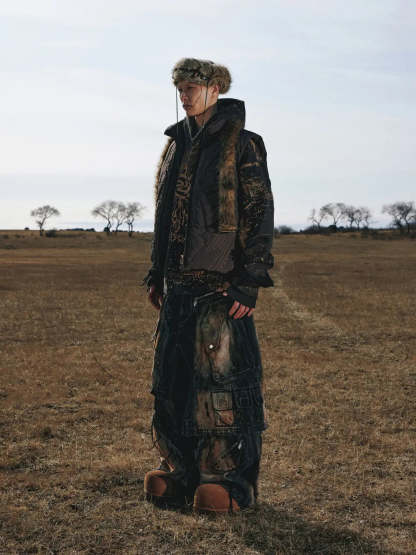 Personsoul Tactical Embroidered Down Vest-IYAMIUIO