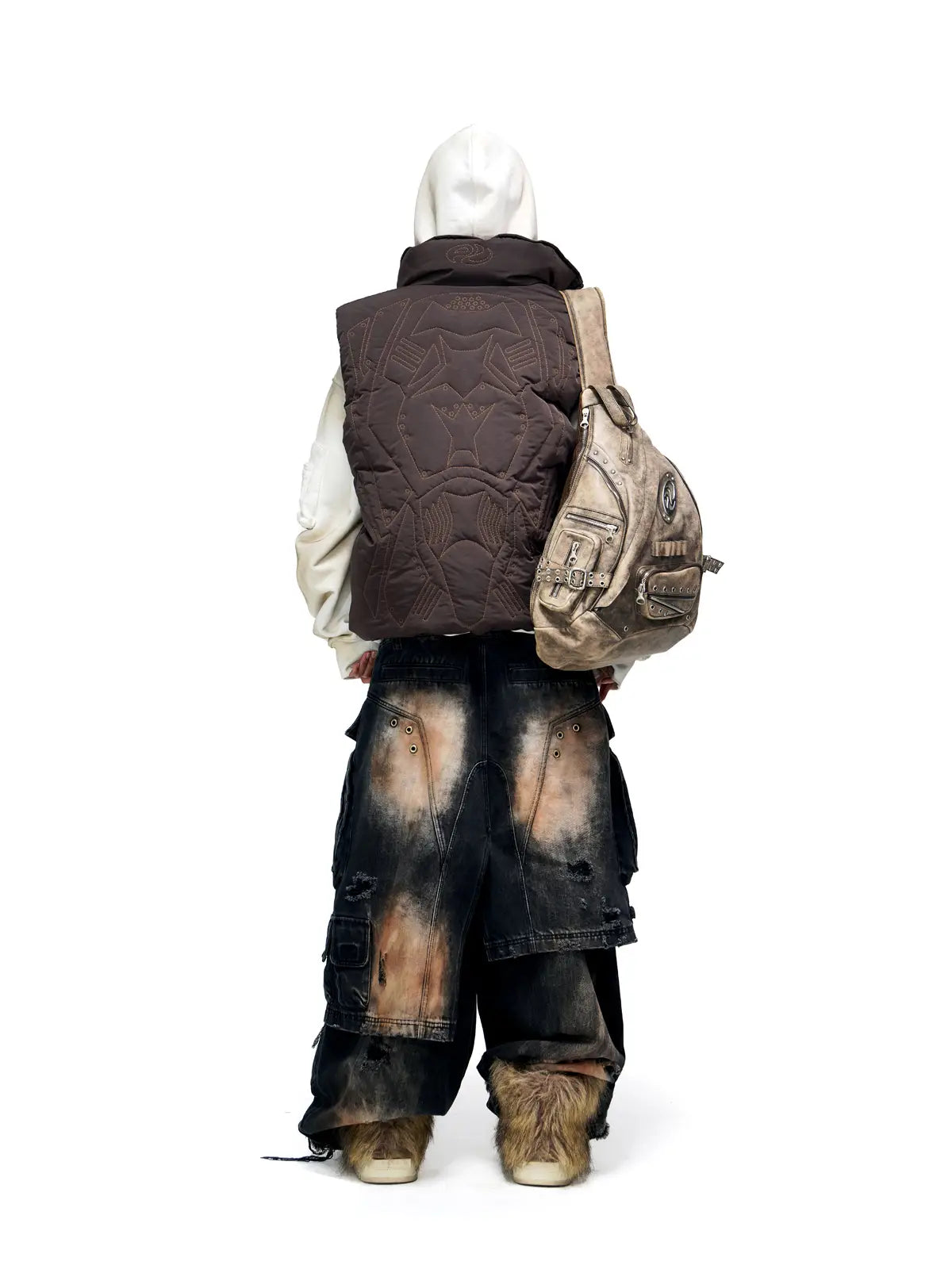 Personsoul Tactical Embroidered Down Vest-IYAMIUIO