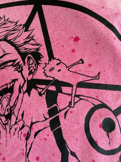 Sukuna Curse Pink Tee-IYAMIUIO