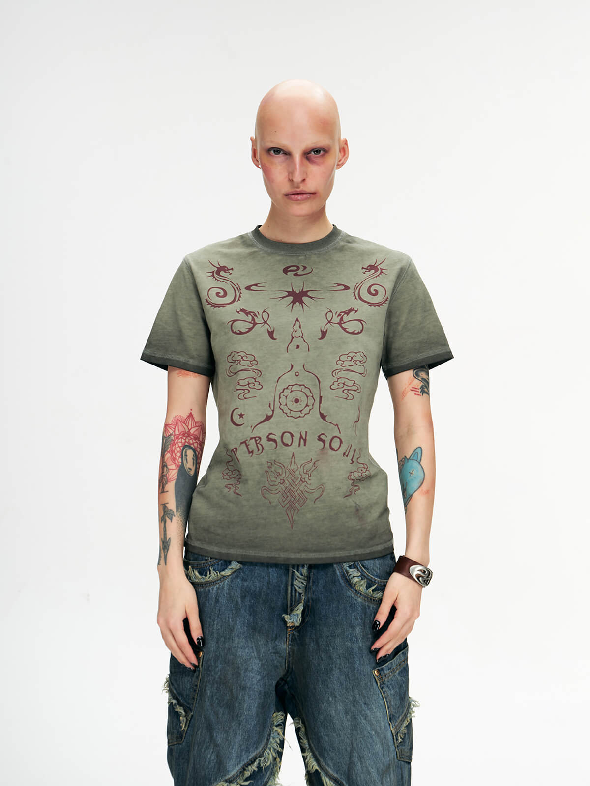 Personsoul Totem Slim Fit T-shirt-IYAMIUIO