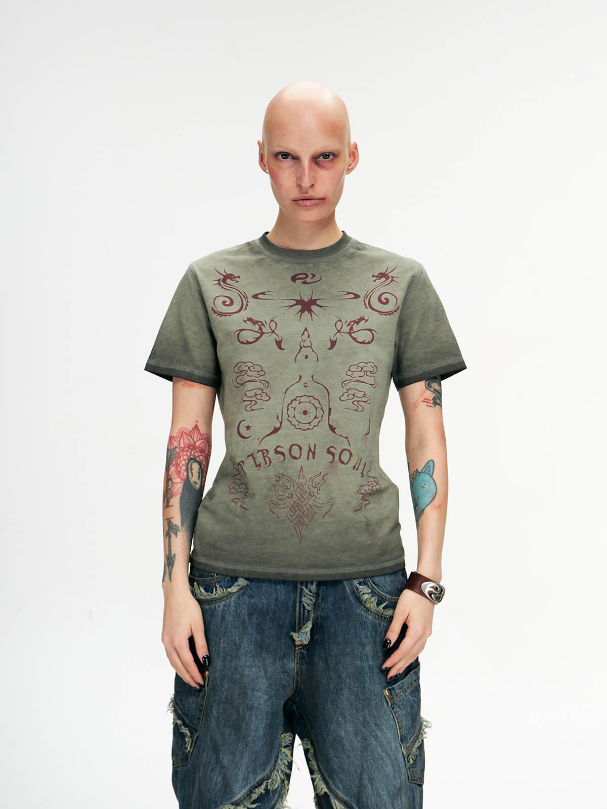 Personsoul Totem Slim Fit T-shirt-IYAMIUIO