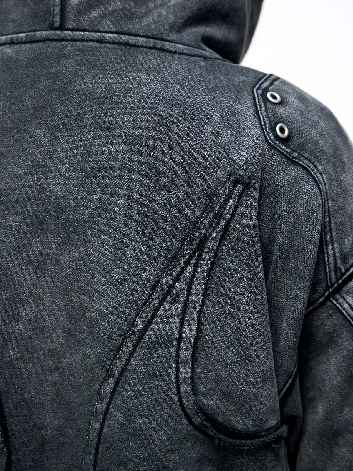 Personsoul Totem Embroidered Washed Hoodie-IYAMIUIO