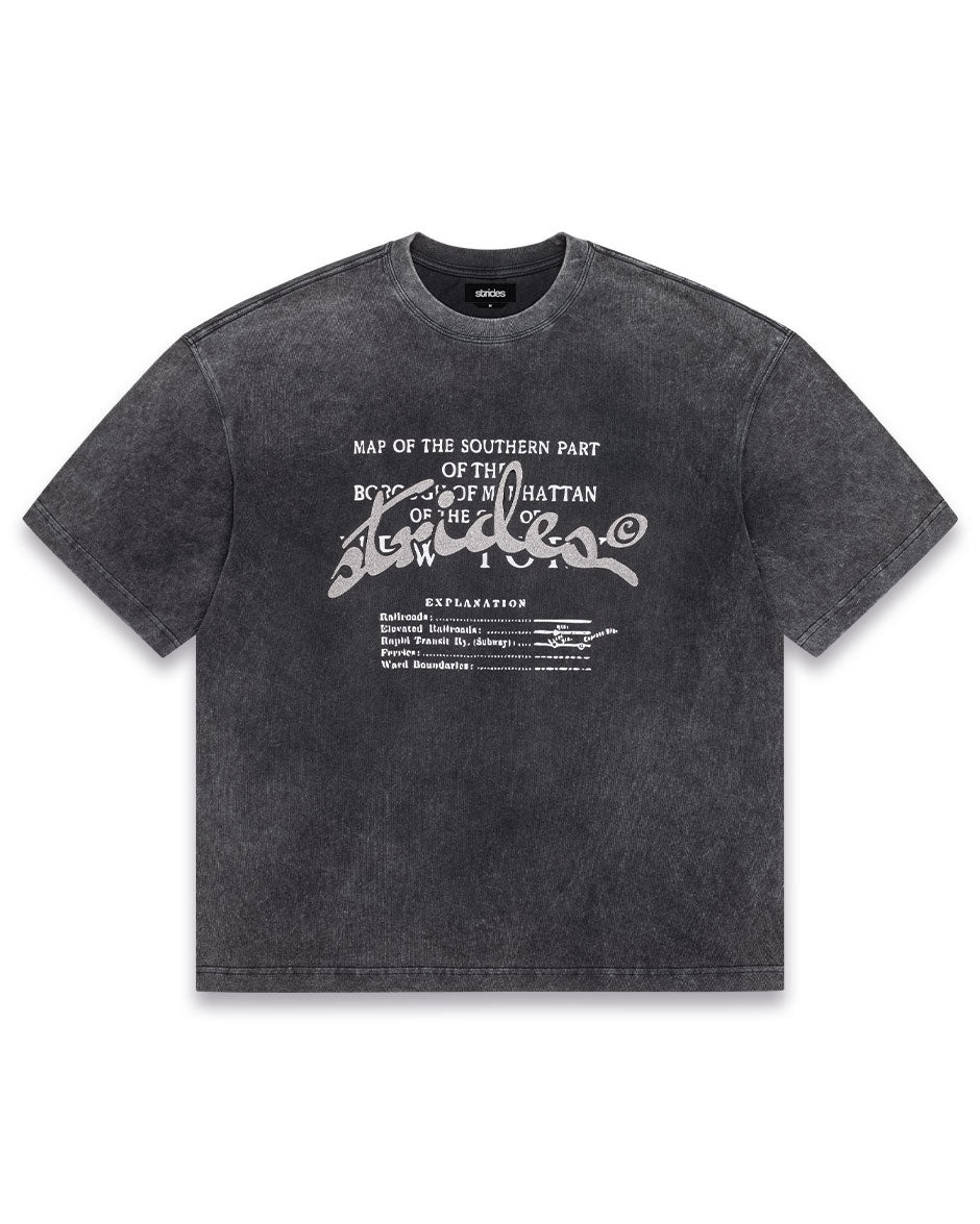 Concrete Tee Washed Black-IYAMIUIO
