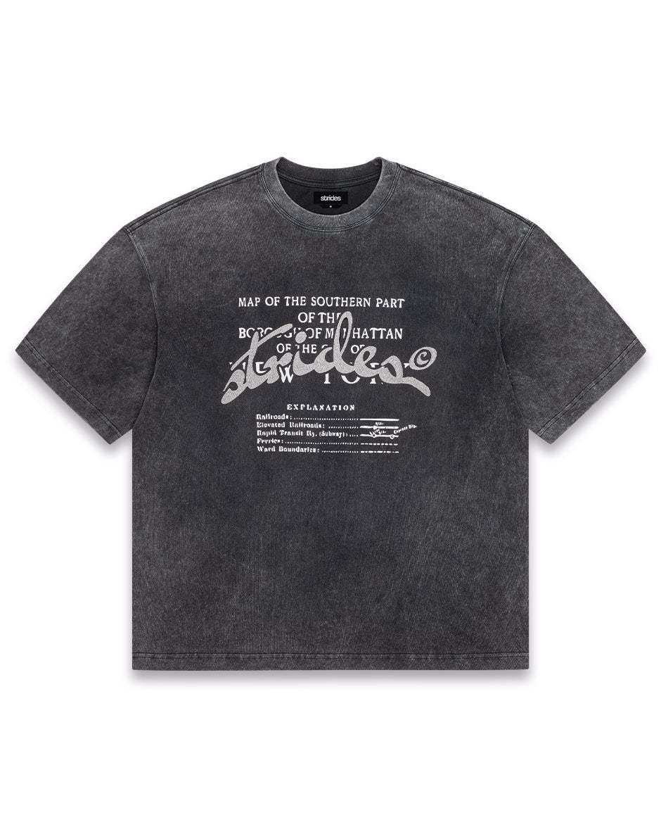 Concrete Tee Washed Black-IYAMIUIO