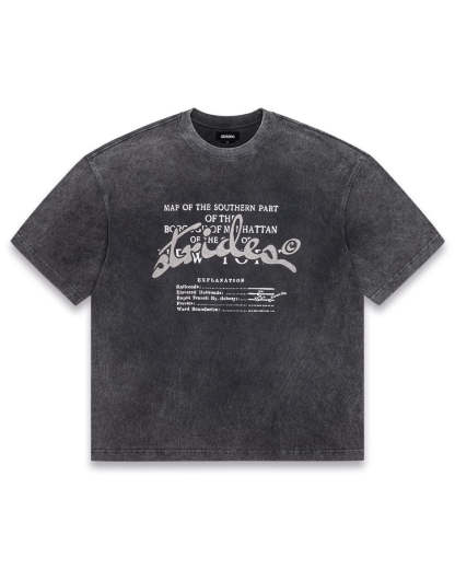 Concrete Tee Washed Black-IYAMIUIO